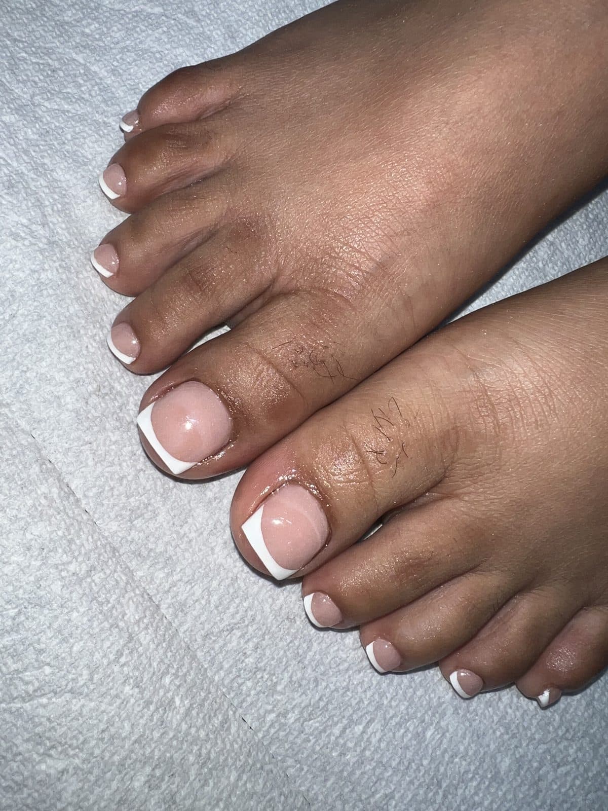 Natural French pedicure by 902 Beauty Bar, Dartmouth NS